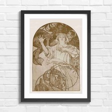 Vintage Art Nouveau Woman Art