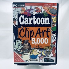 Cartoon Clip Art 5000 PC CD-ROM Digital Graphics Collection FOCUS (Windows)