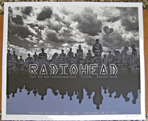 2011 radiohead concert poster - 2011,