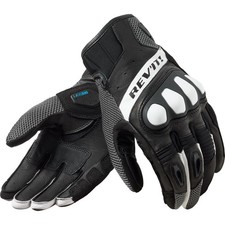 Rev It Ritmo Leather Motorcycle Gloves L Black Grey EX-DISPLAY
