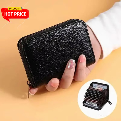 Vintage leather card holder - vintage,