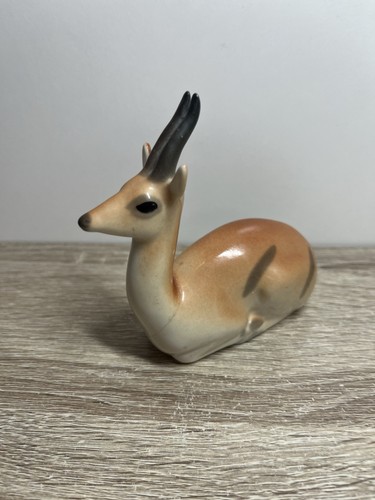 Porcelain deer figure - figure, vintage