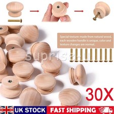 30PCS 27mm Wood Door Knobs