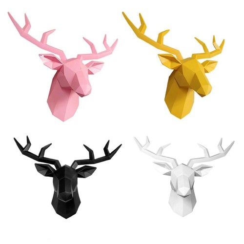 Deer head antlers - 3d,