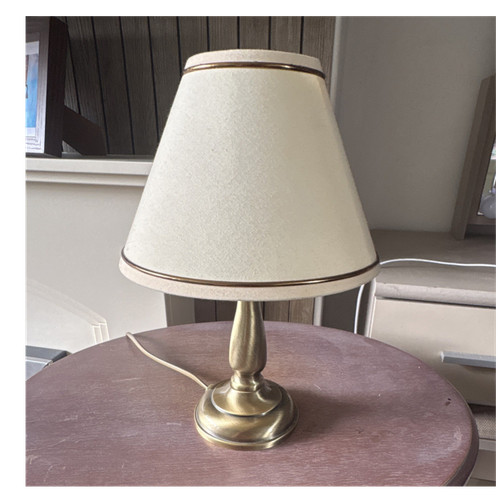 Shade table lamp brass - ,