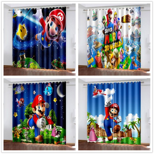 Kids super mario curtains - mario,