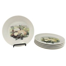 6 Vintage French “Les Fromages” Cheese Plates – Porcelain Cheese Plate Set