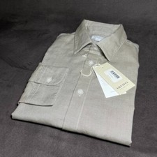 Sunspel Cotton Shirt / M / RRP £155 / Grey / 100% Cotton / Brand New with Tags