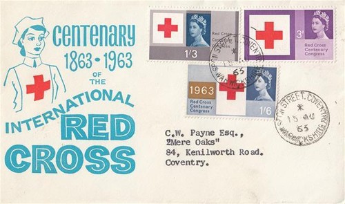 1963 red cross - cross,