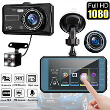 4" In Car Camera Recorder Dual Front and Rear HD 1080P Dash Cam Night Vision UK