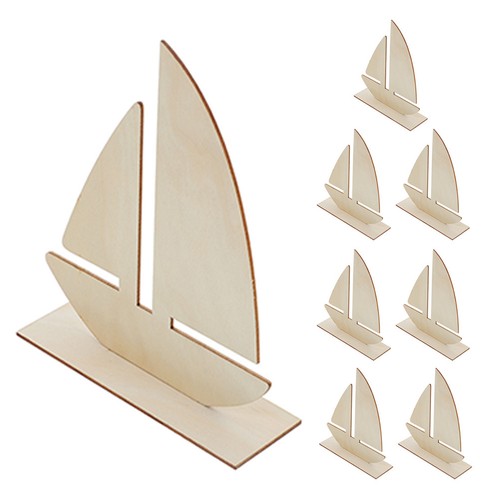 8pcs blank craft boat - craft,