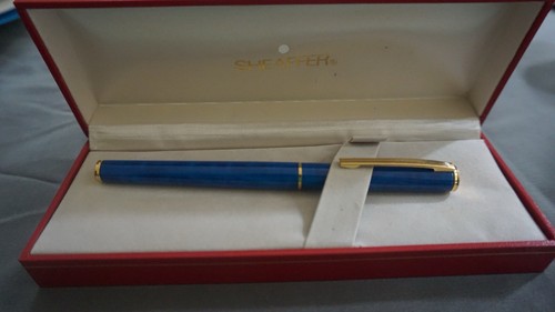 Sheaffer blue fountain pen - sheaffer,