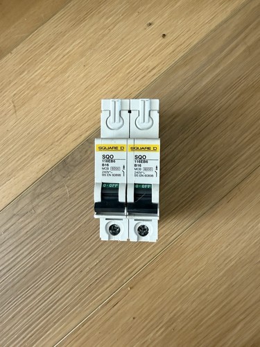 Square 16a type - d, mcb