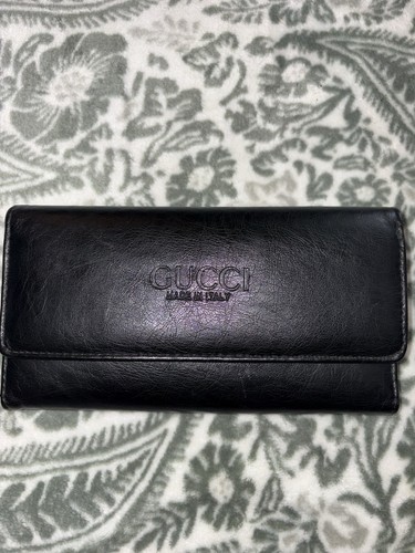 Gucci black leather - gucci, wallet