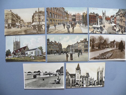 Vintage postcards views in - postcards,