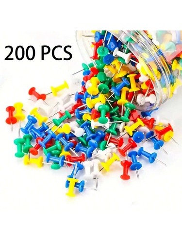 100 colours push pins - 100,