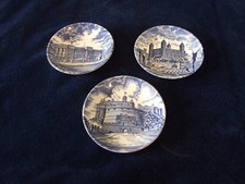 3 x ENOCH WEDGWOOD LTD - THE ROYAL HOMES OF BRITAIN 4" PIN DISHES