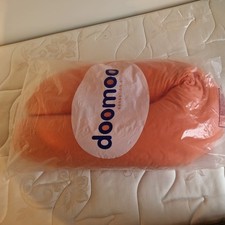 Doomoo Buddy Maternity/Nursing Pillow, orange/pink jersey cover 