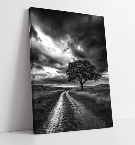 Cool dark grey landscape - dark,