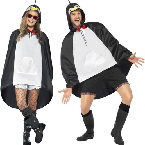 Penguin poncho raincoat - poncho,