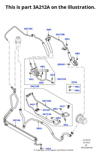 Land rover hose - land, freelander