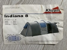Khyam Indiana 8 Person Tent Outdoor Camping Tent Family Tent