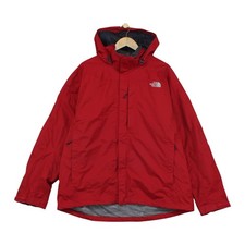 North Face Hyvent Waterproof Jacket Mens Size 2XL Red Hooded Outdoor