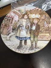 Royal Worcester- The NSPCC Christmas Plates 1987 - 1990 - Set of Four - Boxed