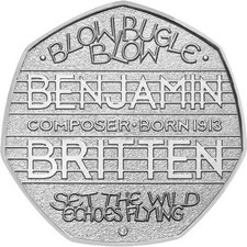  2013 BENJAMIN BRITTEN 50P