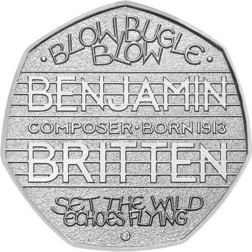2013 benjamin britten - 2013, 50p