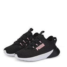 Infants Girls PUMA Retaliate 2 AC Sneakers in Black/Pink / UK8 EU25