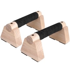 Wood Push-Up Bars | Anti-Slip