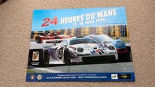 1996 LE MANS 24 Hours Original poster. McLaren F1 GTR, Porsche GT1 911