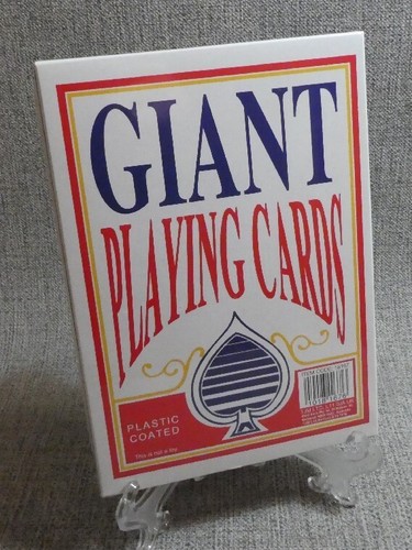 Giant playing cards plastic - giant,