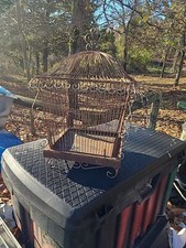 Vintage ornate birdcage - vintage,