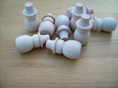 12x wooden snowman small - 12x,