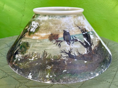 Antique slant hand painted - slant, hand-painted