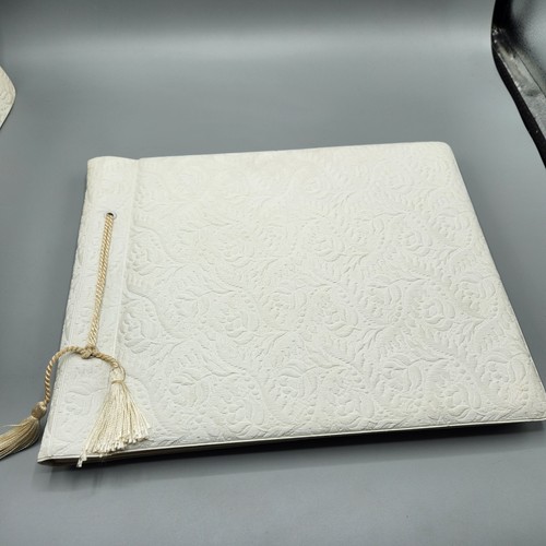 Vintage white wedding album - vintage,