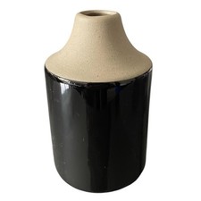 Small Ceramic Vase Reed Diffuser With Black Glaze