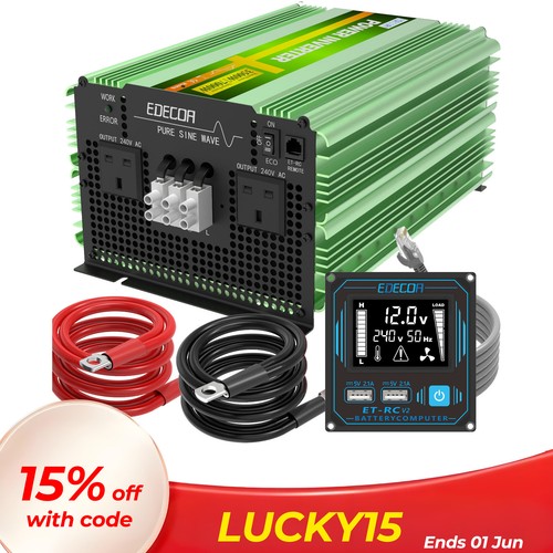 Edecoa power inverter - inverter, pure