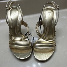 ZARA Gold Strappy Stiletto