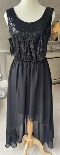 Black sequinned bodice