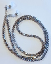 EYEGLASS CHAIN 27" GREY AB
