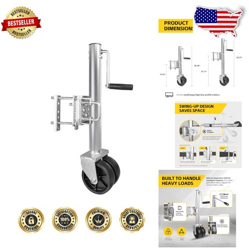 Trailer jack 1500lb alloy - trailer,