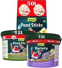 TETRA POND STICKS VARIETY FISH FOOD TUB BUCKET FLOATING TETRA POND 20% FREE