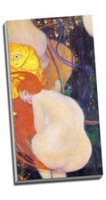 Gustav Klimt Goldfish Canvas Print Large 30x16"