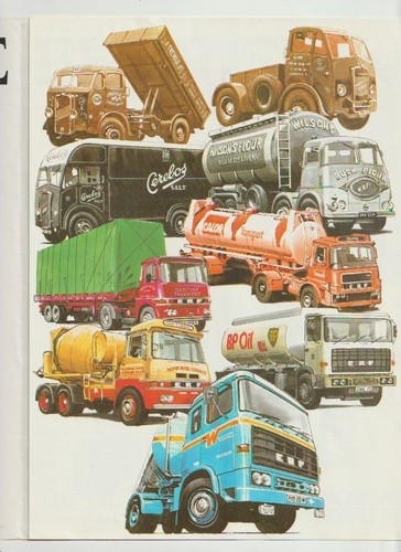 1980s erf truck - c-series, uk