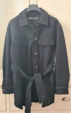 Zara Womens Overcoat With Belt
