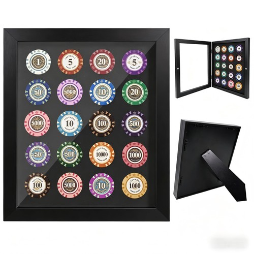 Poker chip display case - poker,