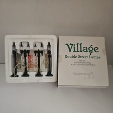 Dept 56 Village Accessories Village Double Street Lamps #56.59960 